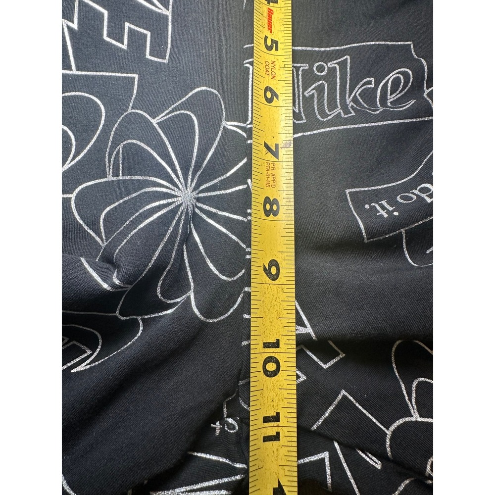 Nike Womens Sportswear Graphic Leggings Black White Logo Print High Rise Medium - Picture 9 of 10